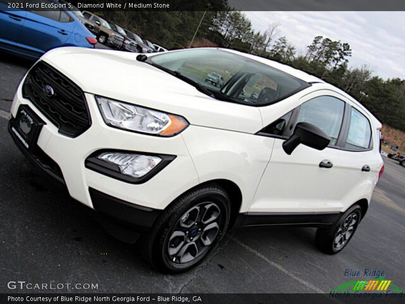 Diamond White / Medium Stone 2021 Ford EcoSport S
