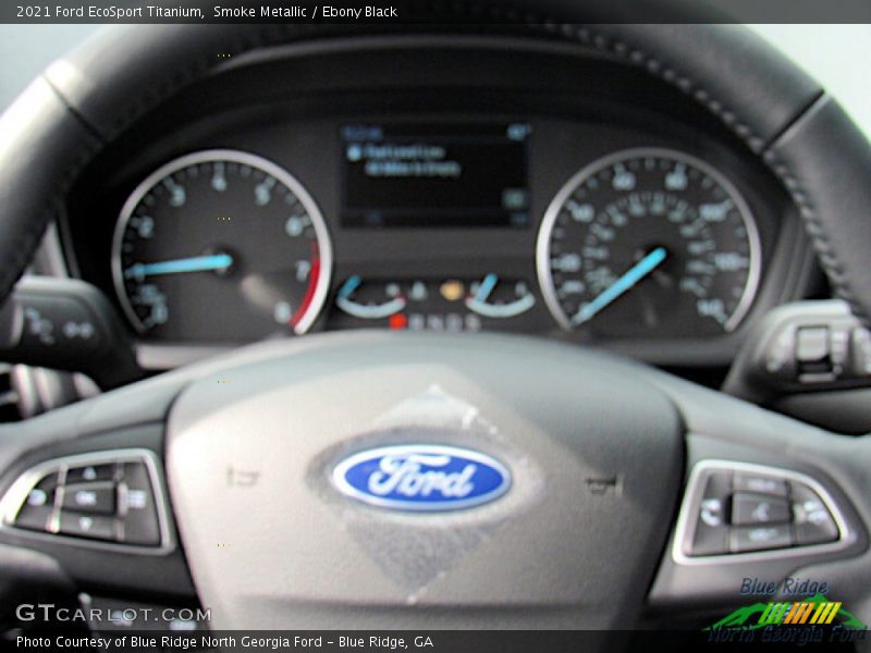 Smoke Metallic / Ebony Black 2021 Ford EcoSport Titanium