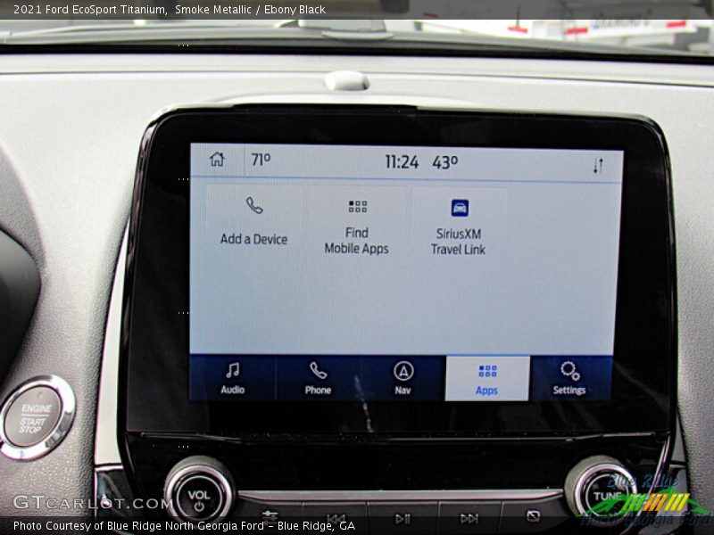 Smoke Metallic / Ebony Black 2021 Ford EcoSport Titanium
