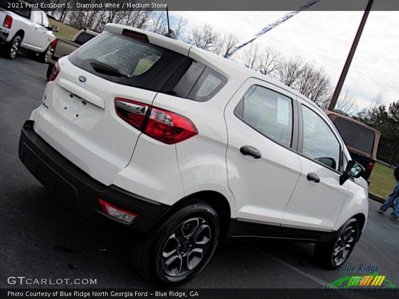 Diamond White / Medium Stone 2021 Ford EcoSport S