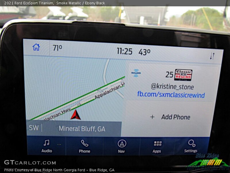 Smoke Metallic / Ebony Black 2021 Ford EcoSport Titanium
