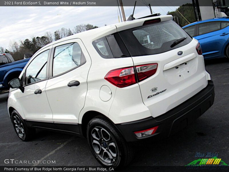 Diamond White / Medium Stone 2021 Ford EcoSport S