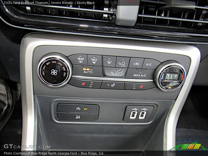 Smoke Metallic / Ebony Black 2021 Ford EcoSport Titanium