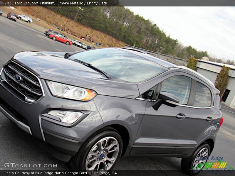 Smoke Metallic / Ebony Black 2021 Ford EcoSport Titanium