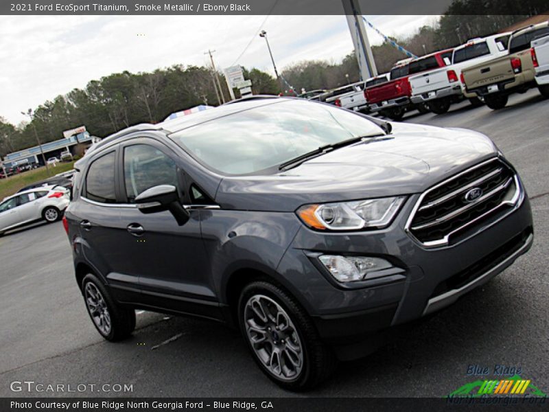 Smoke Metallic / Ebony Black 2021 Ford EcoSport Titanium