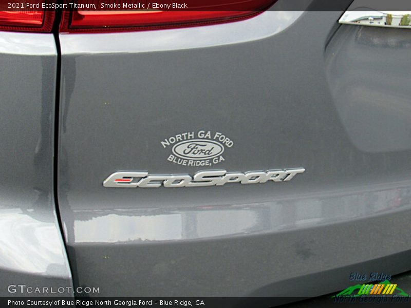 Smoke Metallic / Ebony Black 2021 Ford EcoSport Titanium