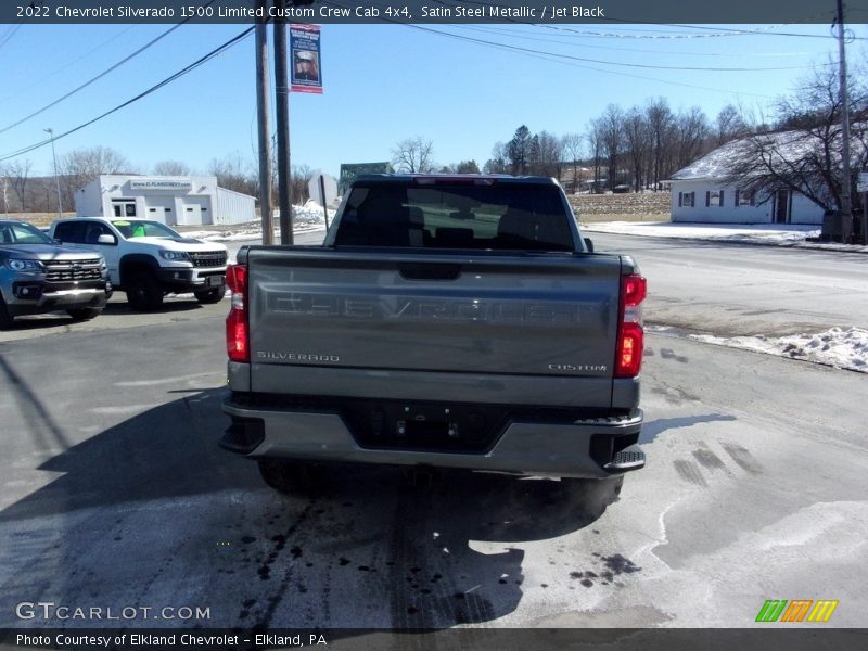 Satin Steel Metallic / Jet Black 2022 Chevrolet Silverado 1500 Limited Custom Crew Cab 4x4