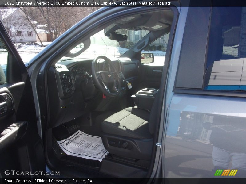 Satin Steel Metallic / Jet Black 2022 Chevrolet Silverado 1500 Limited Custom Crew Cab 4x4