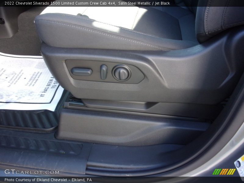 Satin Steel Metallic / Jet Black 2022 Chevrolet Silverado 1500 Limited Custom Crew Cab 4x4