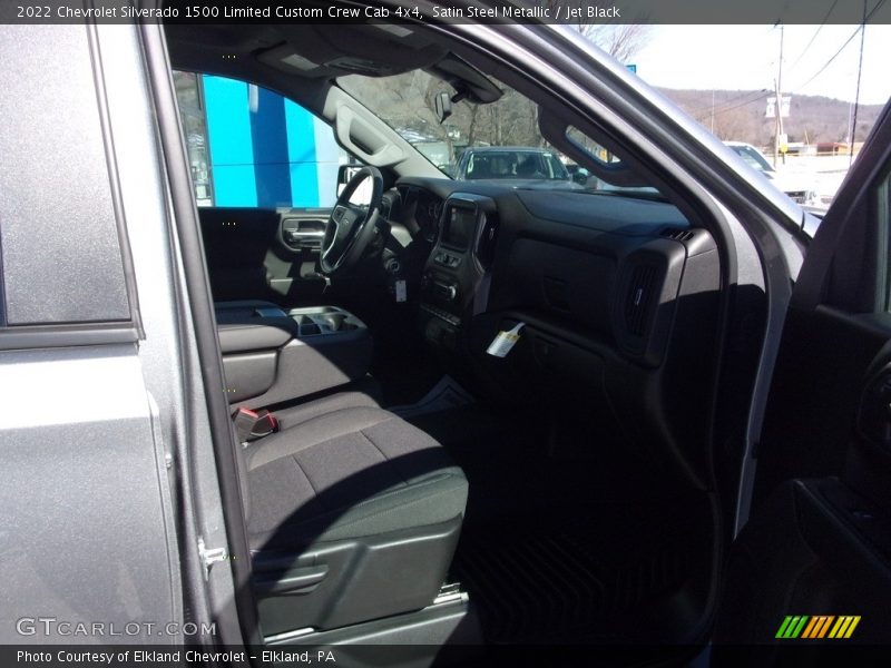 Satin Steel Metallic / Jet Black 2022 Chevrolet Silverado 1500 Limited Custom Crew Cab 4x4