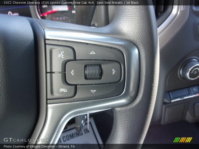 Satin Steel Metallic / Jet Black 2022 Chevrolet Silverado 1500 Limited Custom Crew Cab 4x4
