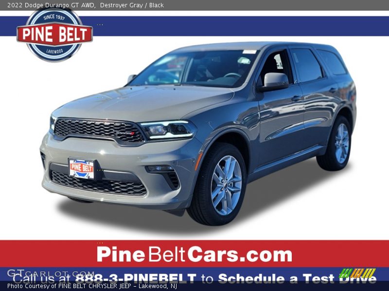 Destroyer Gray / Black 2022 Dodge Durango GT AWD