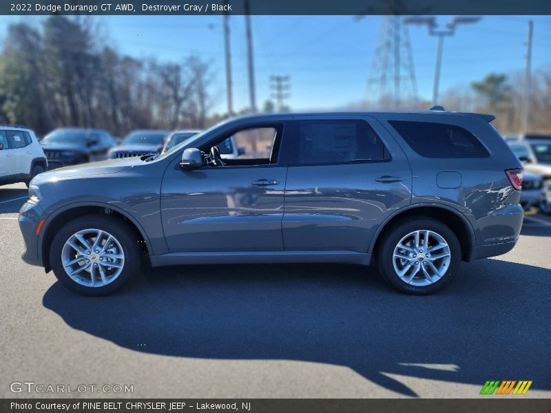 Destroyer Gray / Black 2022 Dodge Durango GT AWD