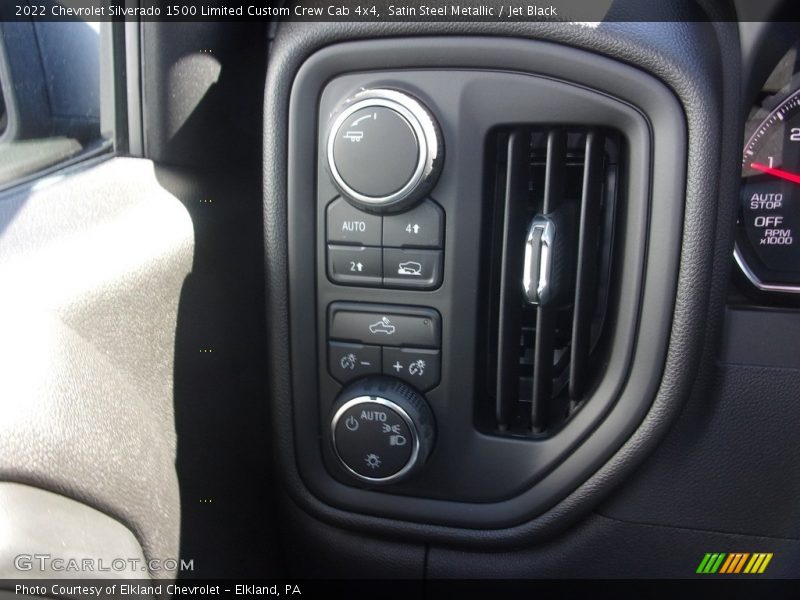 Satin Steel Metallic / Jet Black 2022 Chevrolet Silverado 1500 Limited Custom Crew Cab 4x4