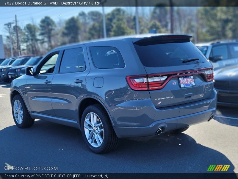 Destroyer Gray / Black 2022 Dodge Durango GT AWD