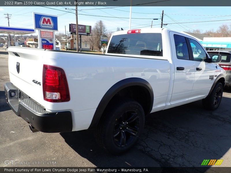 Bright White / Black 2022 Ram 1500 Classic Quad Cab 4x4