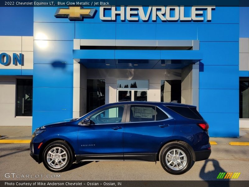 Blue Glow Metallic / Jet Black 2022 Chevrolet Equinox LT