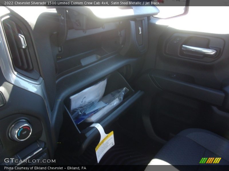 Satin Steel Metallic / Jet Black 2022 Chevrolet Silverado 1500 Limited Custom Crew Cab 4x4