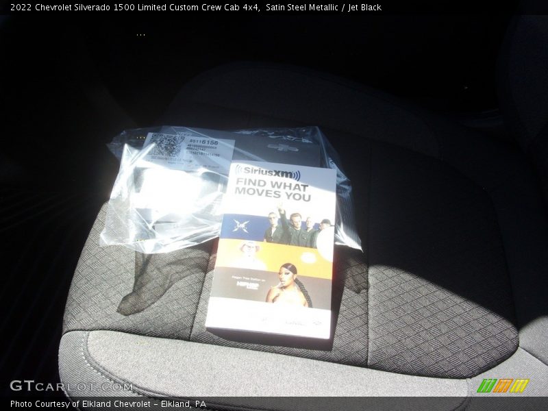 Satin Steel Metallic / Jet Black 2022 Chevrolet Silverado 1500 Limited Custom Crew Cab 4x4