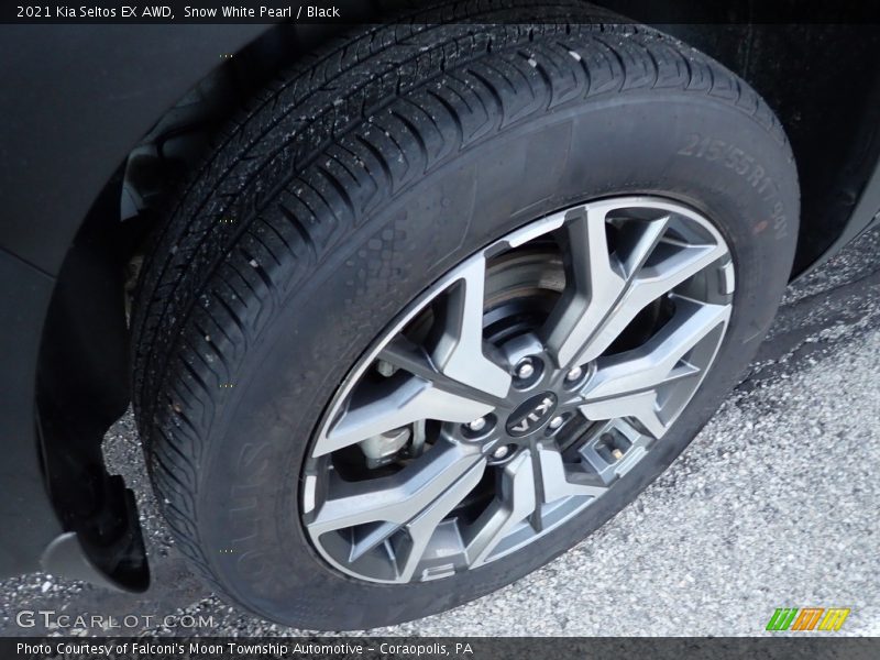 Snow White Pearl / Black 2021 Kia Seltos EX AWD