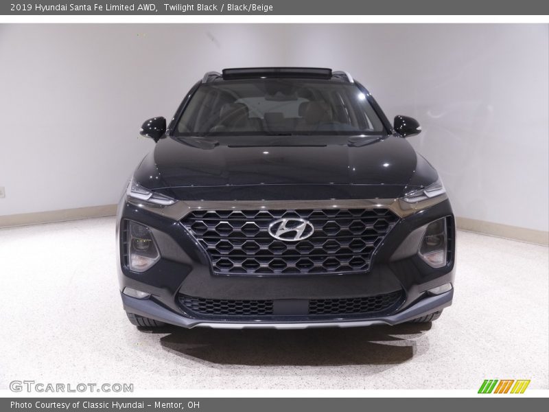 Twilight Black / Black/Beige 2019 Hyundai Santa Fe Limited AWD