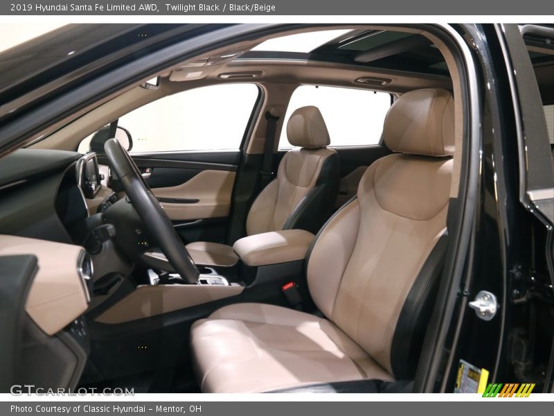 Twilight Black / Black/Beige 2019 Hyundai Santa Fe Limited AWD