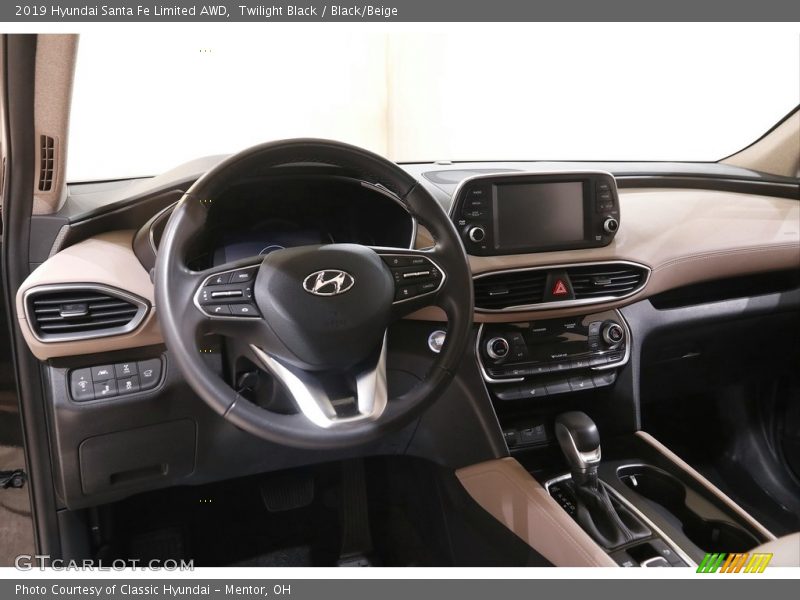 Twilight Black / Black/Beige 2019 Hyundai Santa Fe Limited AWD