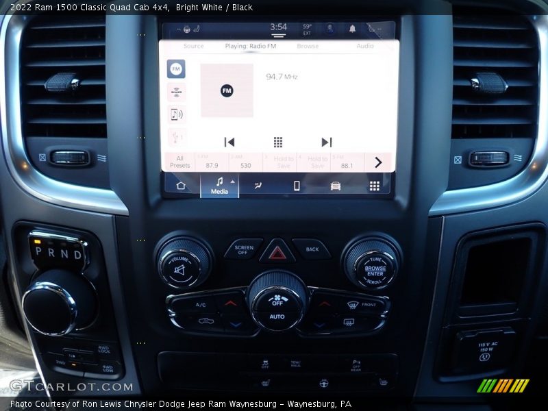 Bright White / Black 2022 Ram 1500 Classic Quad Cab 4x4