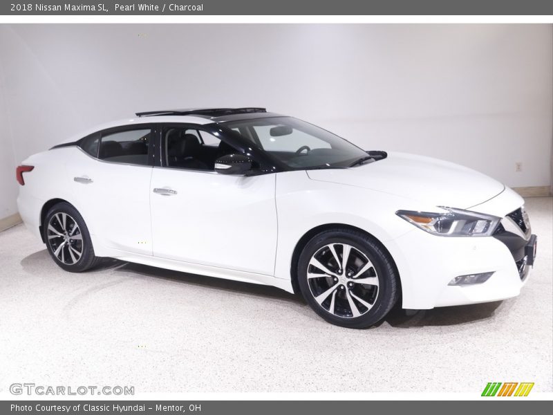 Pearl White / Charcoal 2018 Nissan Maxima SL