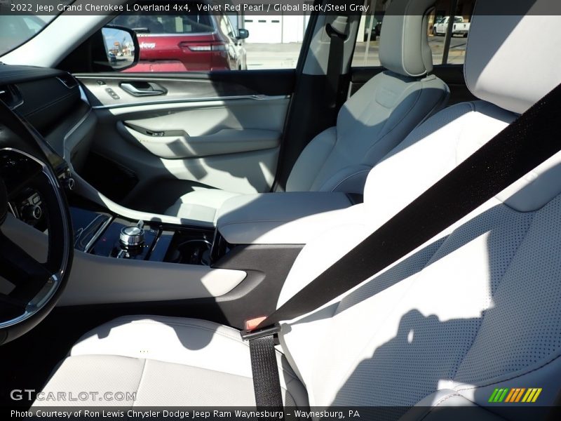 Velvet Red Pearl / Global Black/Steel Gray 2022 Jeep Grand Cherokee L Overland 4x4