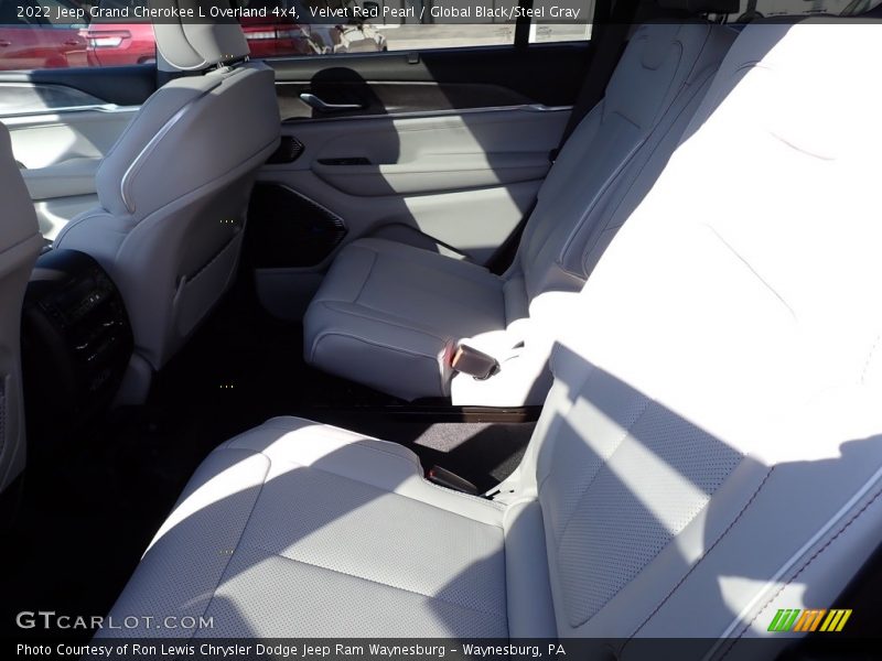 Velvet Red Pearl / Global Black/Steel Gray 2022 Jeep Grand Cherokee L Overland 4x4