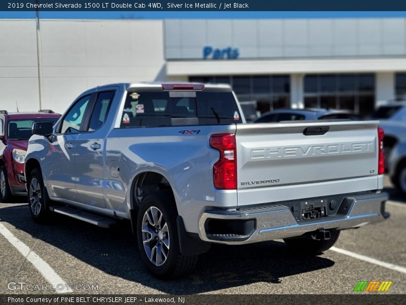Silver Ice Metallic / Jet Black 2019 Chevrolet Silverado 1500 LT Double Cab 4WD