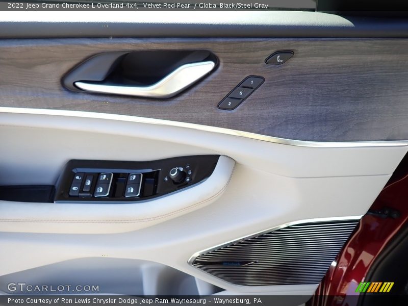Velvet Red Pearl / Global Black/Steel Gray 2022 Jeep Grand Cherokee L Overland 4x4