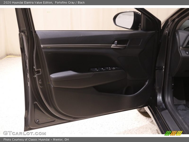 Portofino Gray / Black 2020 Hyundai Elantra Value Edition