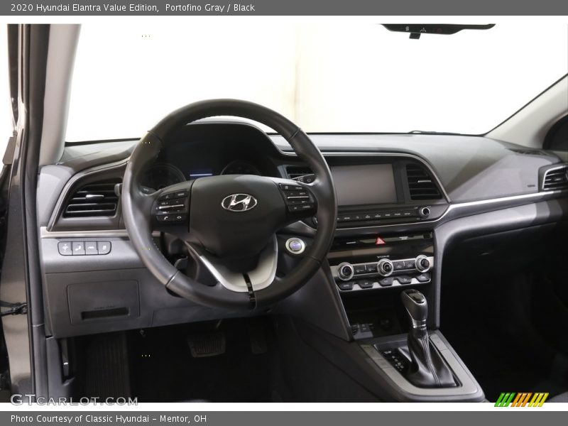 Portofino Gray / Black 2020 Hyundai Elantra Value Edition