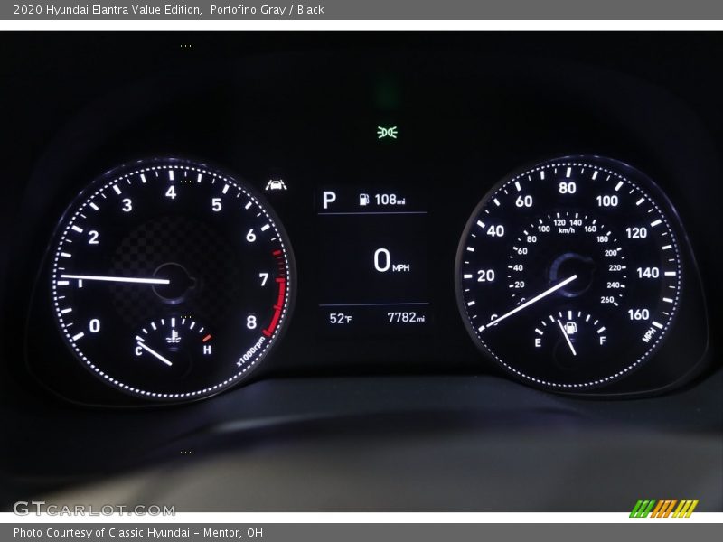 Portofino Gray / Black 2020 Hyundai Elantra Value Edition