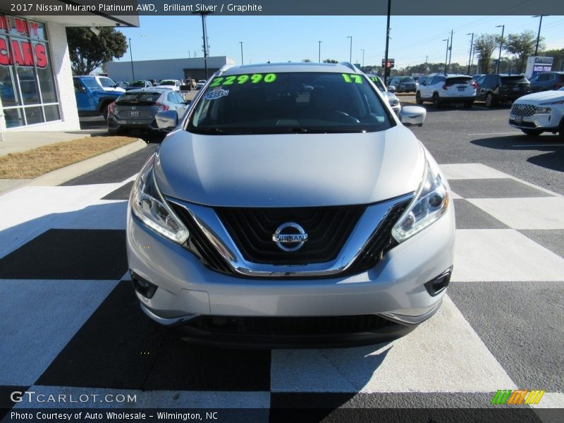 Brilliant Silver / Graphite 2017 Nissan Murano Platinum AWD