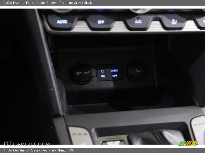 Portofino Gray / Black 2020 Hyundai Elantra Value Edition