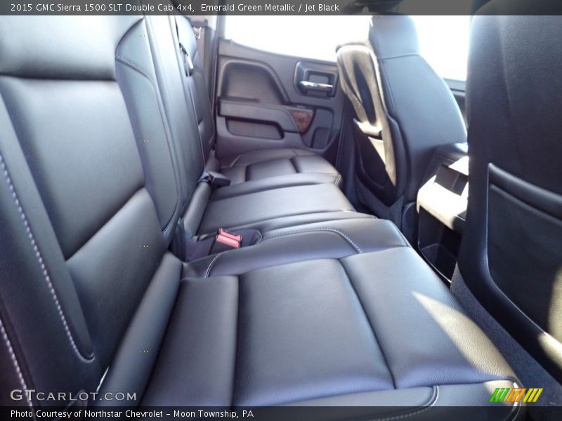 Emerald Green Metallic / Jet Black 2015 GMC Sierra 1500 SLT Double Cab 4x4