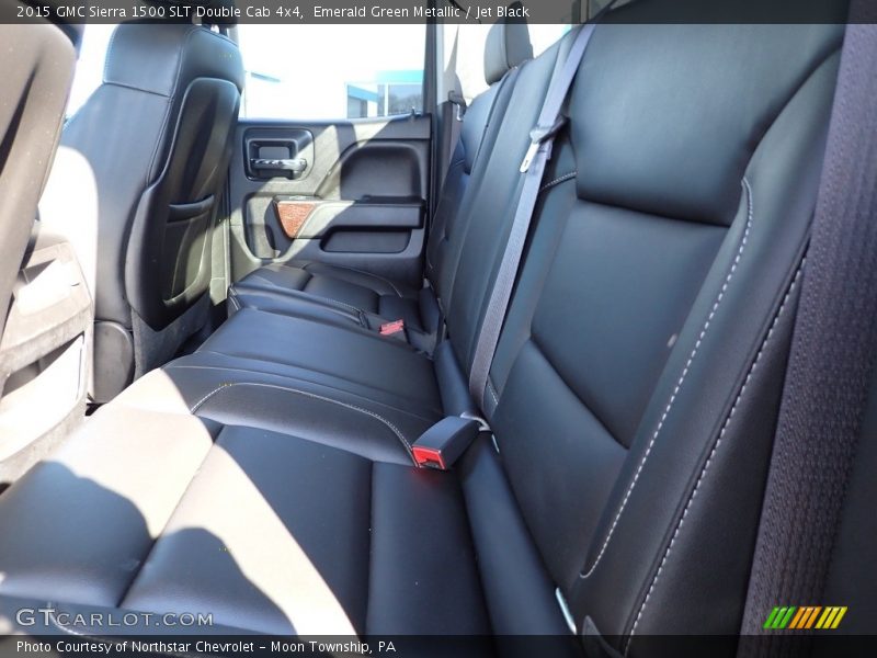 Emerald Green Metallic / Jet Black 2015 GMC Sierra 1500 SLT Double Cab 4x4