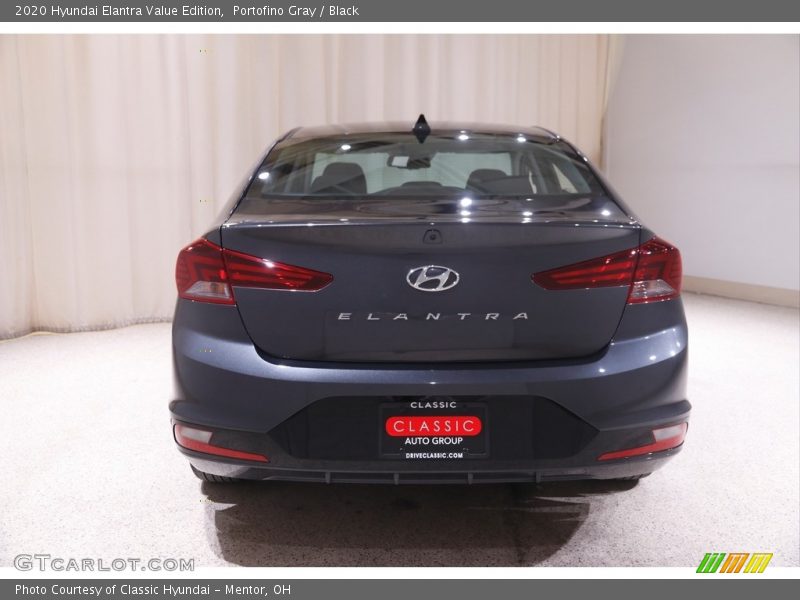 Portofino Gray / Black 2020 Hyundai Elantra Value Edition