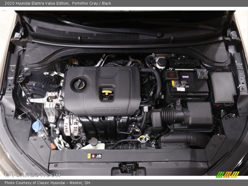 Portofino Gray / Black 2020 Hyundai Elantra Value Edition