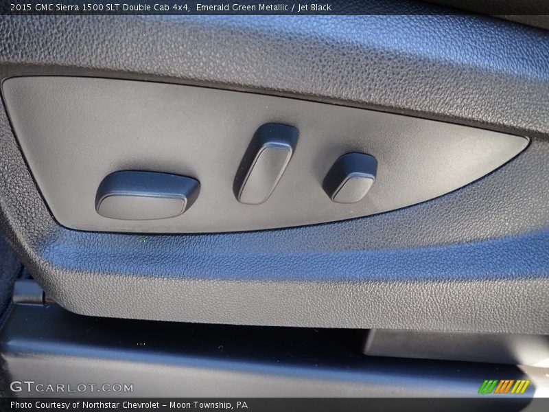 Emerald Green Metallic / Jet Black 2015 GMC Sierra 1500 SLT Double Cab 4x4
