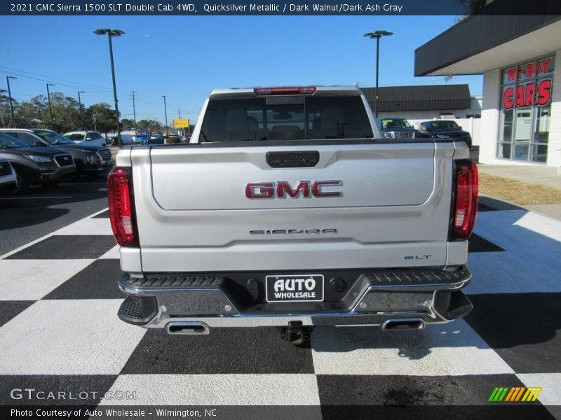 Quicksilver Metallic / Dark Walnut/Dark Ash Gray 2021 GMC Sierra 1500 SLT Double Cab 4WD