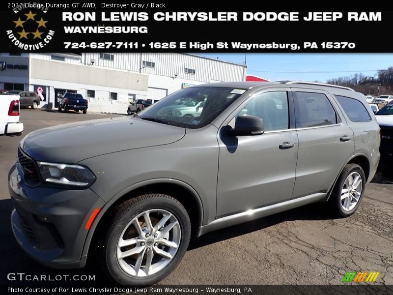Destroyer Gray / Black 2022 Dodge Durango GT AWD