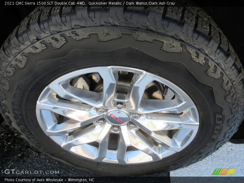 Quicksilver Metallic / Dark Walnut/Dark Ash Gray 2021 GMC Sierra 1500 SLT Double Cab 4WD