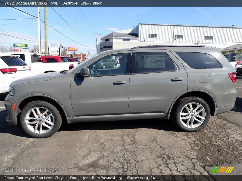 Destroyer Gray / Black 2022 Dodge Durango GT AWD
