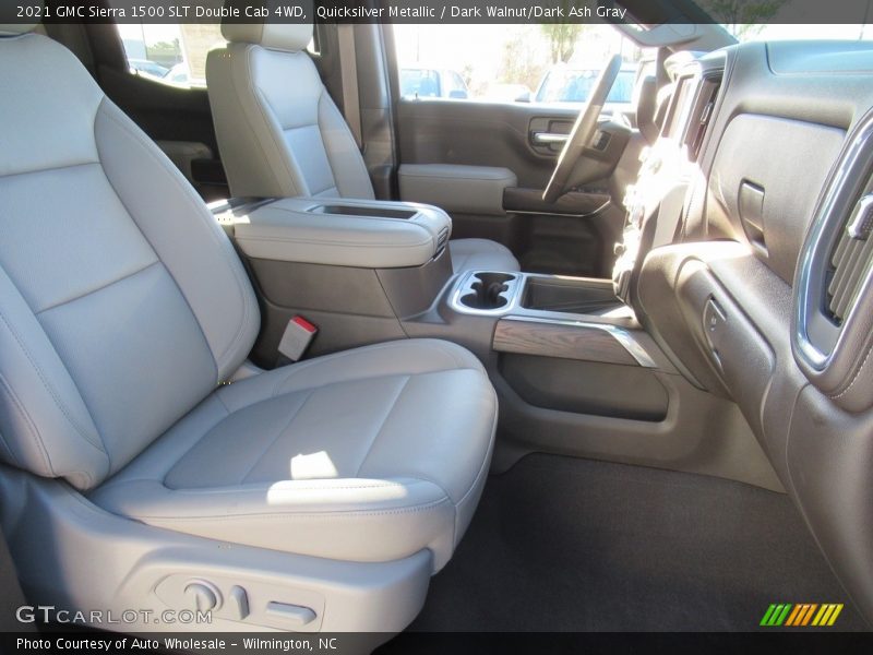 Quicksilver Metallic / Dark Walnut/Dark Ash Gray 2021 GMC Sierra 1500 SLT Double Cab 4WD