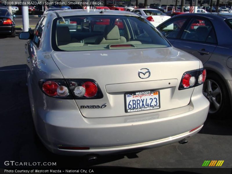 Smokestone / Beige 2008 Mazda MAZDA6 i Sport Sedan