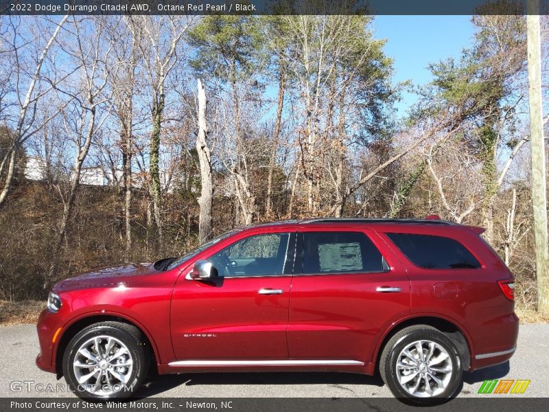 Octane Red Pearl / Black 2022 Dodge Durango Citadel AWD